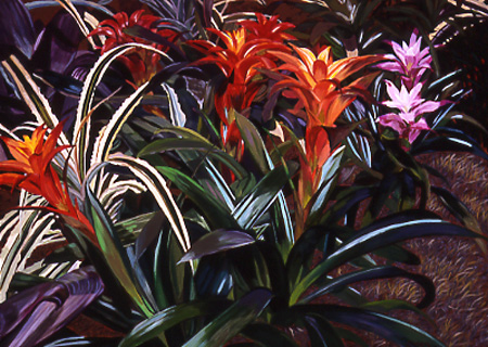 Tropical flower painting